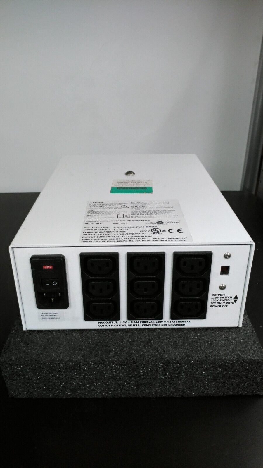 TOROID ISB-100W Medical Grade Isolation Transformer | eBay TOROID ISB-100W Medical Grade Isolation Transformer | eBay