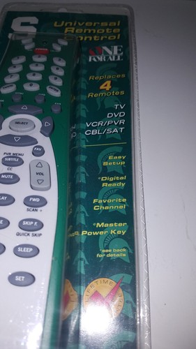 Spartans  One-For-All Universal 4 Device Remote Control - Brand New