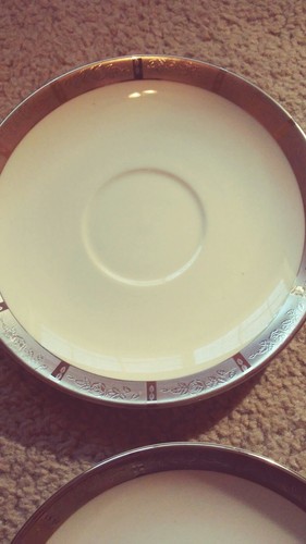 7 Flintridge China Plates Made In California, White, Small Plates