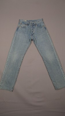 NEW LEVIS Premium 501 '93 STRAIGHT BIG E BUTTON FLY JEANS 28 X 32 Light Wash