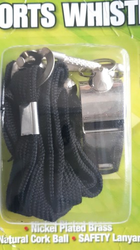 Reliance Sports Whistle with Quick Release Safety Lanyard and Neck Strap.
