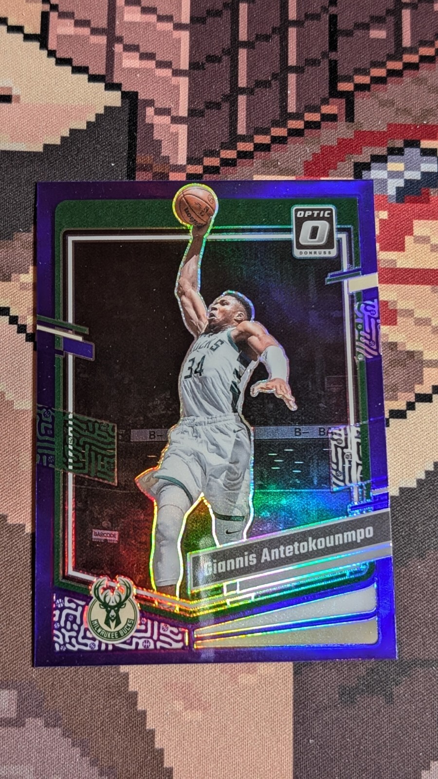 ヤニス アデトクンボ Panini Optic Purple 鑑定済 2023/24 Panini Donruss Optic Basketball 7-Pack Mega Box
