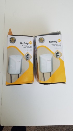 Lot of 2 Safety 1st Outlet Cover With Cord Shortener NIB w Instruction Free Ship
