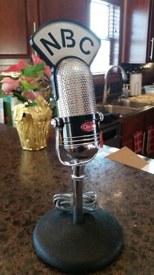 Vintage Pro Audio Equipment Microphone Flag