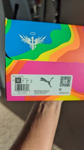 Pre-owned Puma Guttermelo Size 10  Mb.03 Gutter Cat Gang Lamelo Ball Rare Nft Shoe In Multicolor