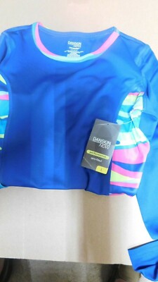 DANSKIN NOW PERFORMANCE SEMI FITTED TEENS LARGE 10-12- LS PERFORMANCE TEE