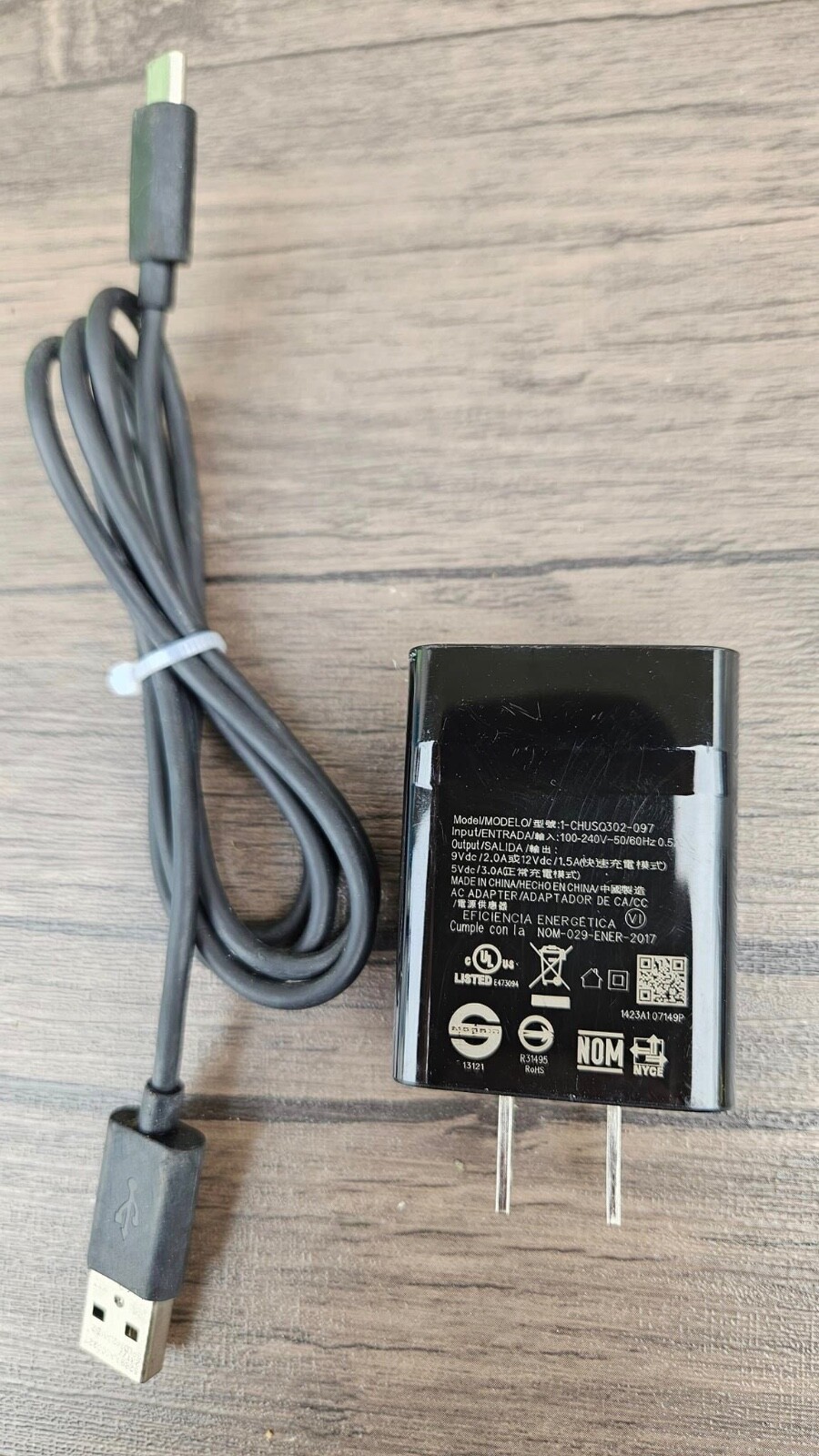 Genuine NOKIA 1-CHUSQ302-097 Travel Adapter WITH USBC CABLE
