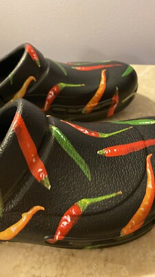 Authentic Crocs Unisex Bistro Slip Clog Peppers Men 6 / Women 8 New Peppers