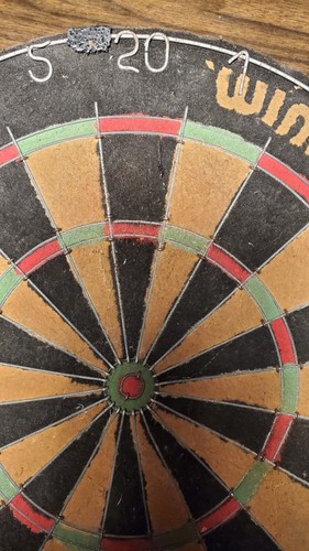 Vintage WINMAU British Darts Association official dart board