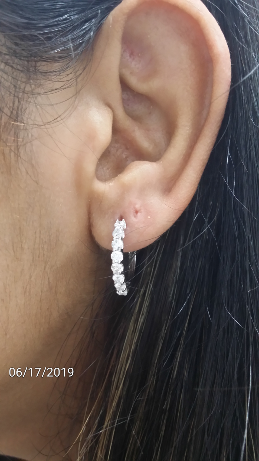 Pre-owned Handmade Steal Deal 1.00 Carat Natural Round Diamonds Hoops Huggies Earrings In 14k Gold In White