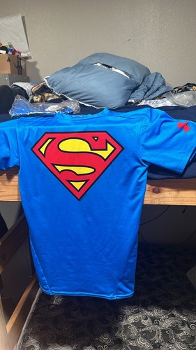 ウエイトトレーニング Under Armour superman compression Under Armour x Superman Compression Shirt Blue (1244399-401