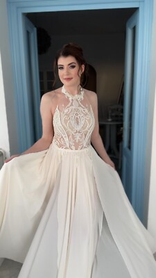 Berta Muse Wedding Dress Boho Size 4