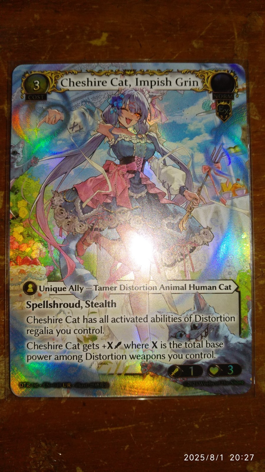その他 Cheshire Cat, Impish Grin Foil Grand Archive GATCG DTR 1st Cheshire Cat, Impish Grin Foil