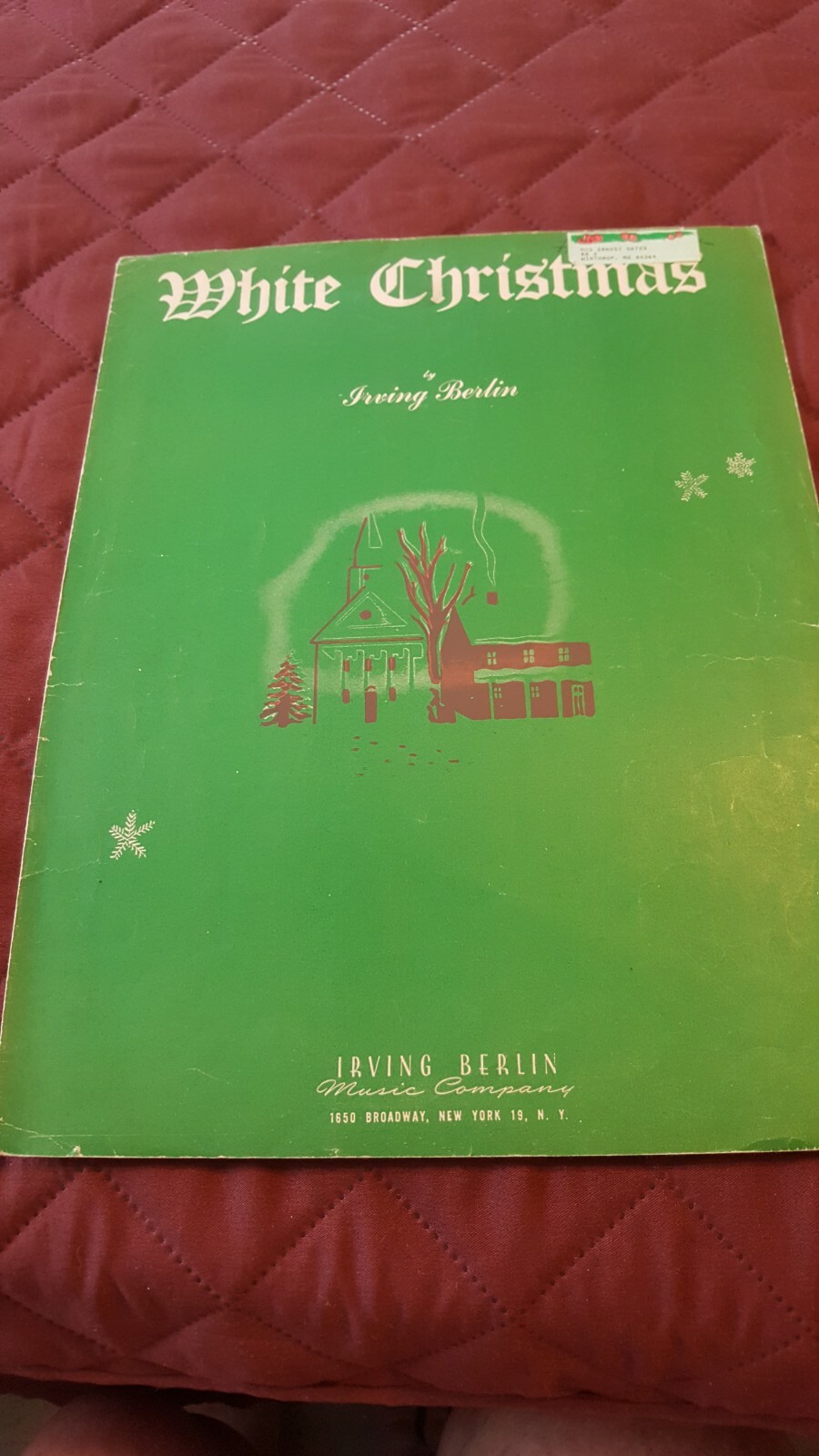 White Christmas Song Sheet Irving Berlin 1942