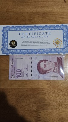 ベネズエラ100ボリバルデジタルx10枚 Venezuela 100 Bolivar Digital, 2021, P-119, Used - 100