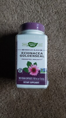 Nature's Way Premium Blend Echinacea Goldenseal 900 mg 180 EX 9/30/2028 SEALED