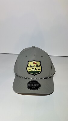 Snapback Golf Hat Happy Gilmore Just Tap It In BIOWORD Adjustable Gray NWT Rare