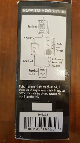 radio shack phone recording