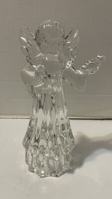 Mikasa Lead Crystal Herald Collection Angelic Harmony Angel holding 2 Birds