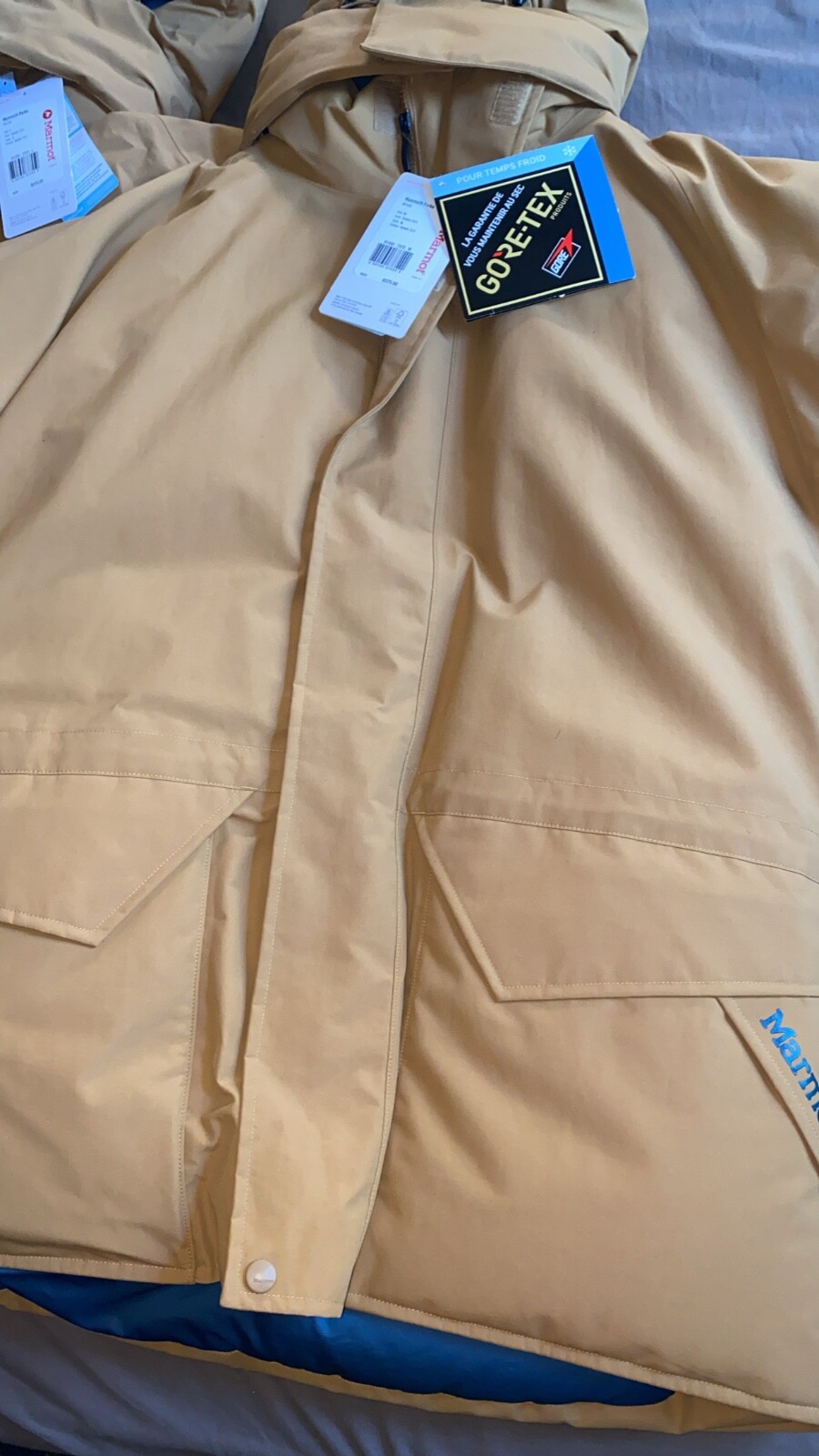 Pre-owned Marmot Men's Mammoth Parka Scotch Color Brand Authentic Large Medium Xl