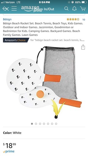 Bdsign Beach Racket Set. Beach Tennis, Beach Toys, Kids Games. Outdoor and Indoo