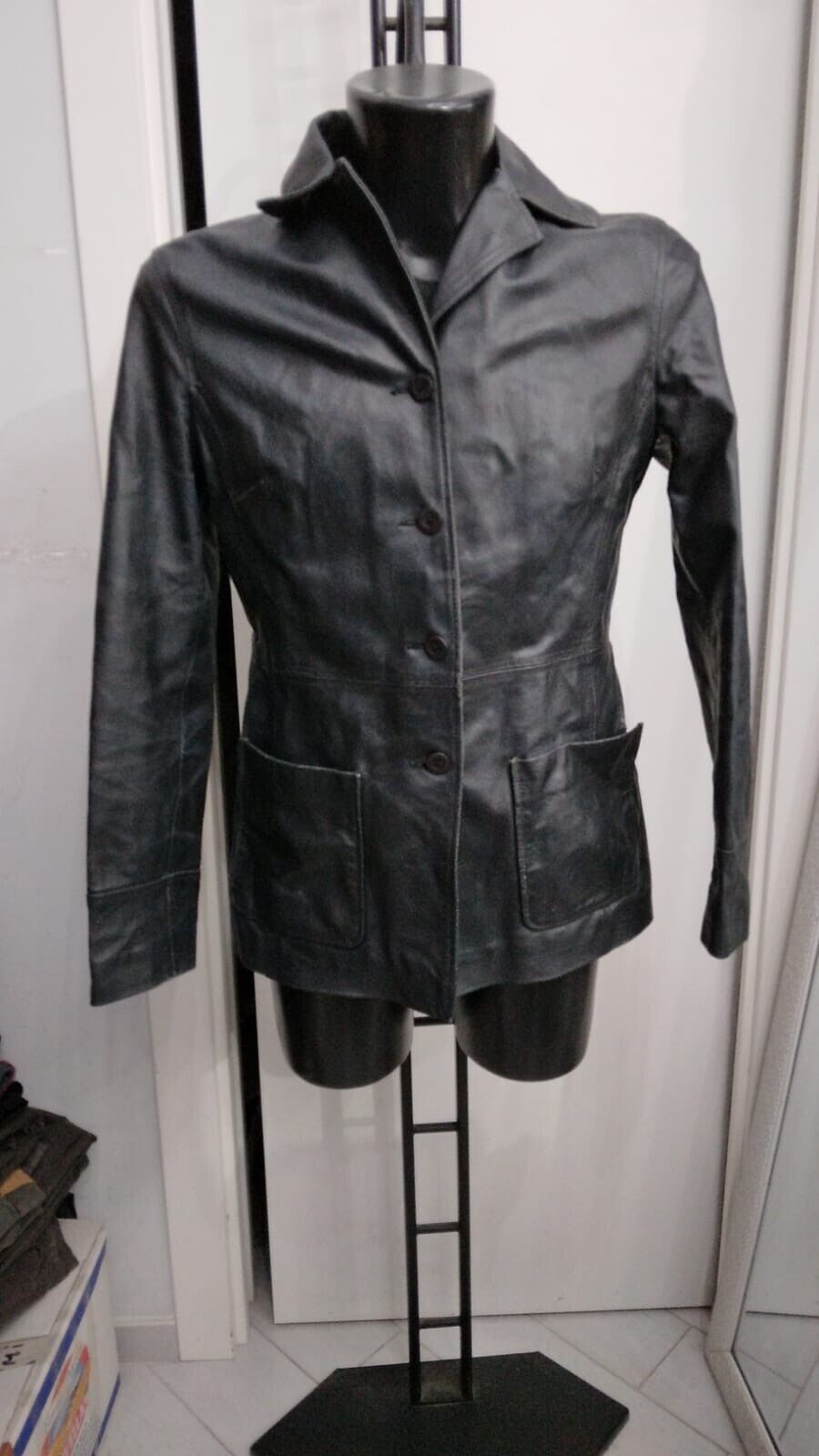 Exytn Leather Jacket Used Woman Black Size 44 Xym808l | eBay Exytn Leather Jacket Used Woman Black Size 44 Xym808l | eBay
