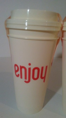 Travel Coffee Mug Wakey Wakey & Enjoy Dishwasher And Microwave Safe 2 pack