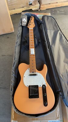 Electric Guitar Solid Orange 241025-D1