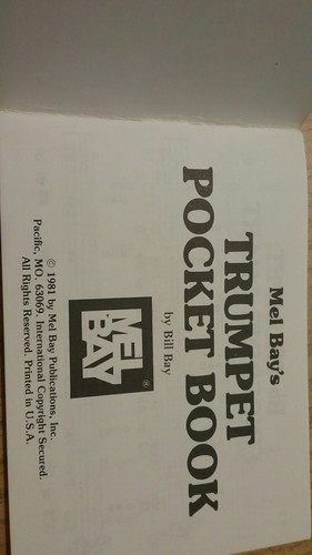 Trumpet Music Pocketbook Fingering Chart Solos Daily Studies Scales Practice