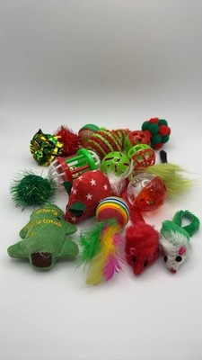 Chiwava Christmas Cat Toy Set Plush Interactive Toys Cats Gift General Purpose