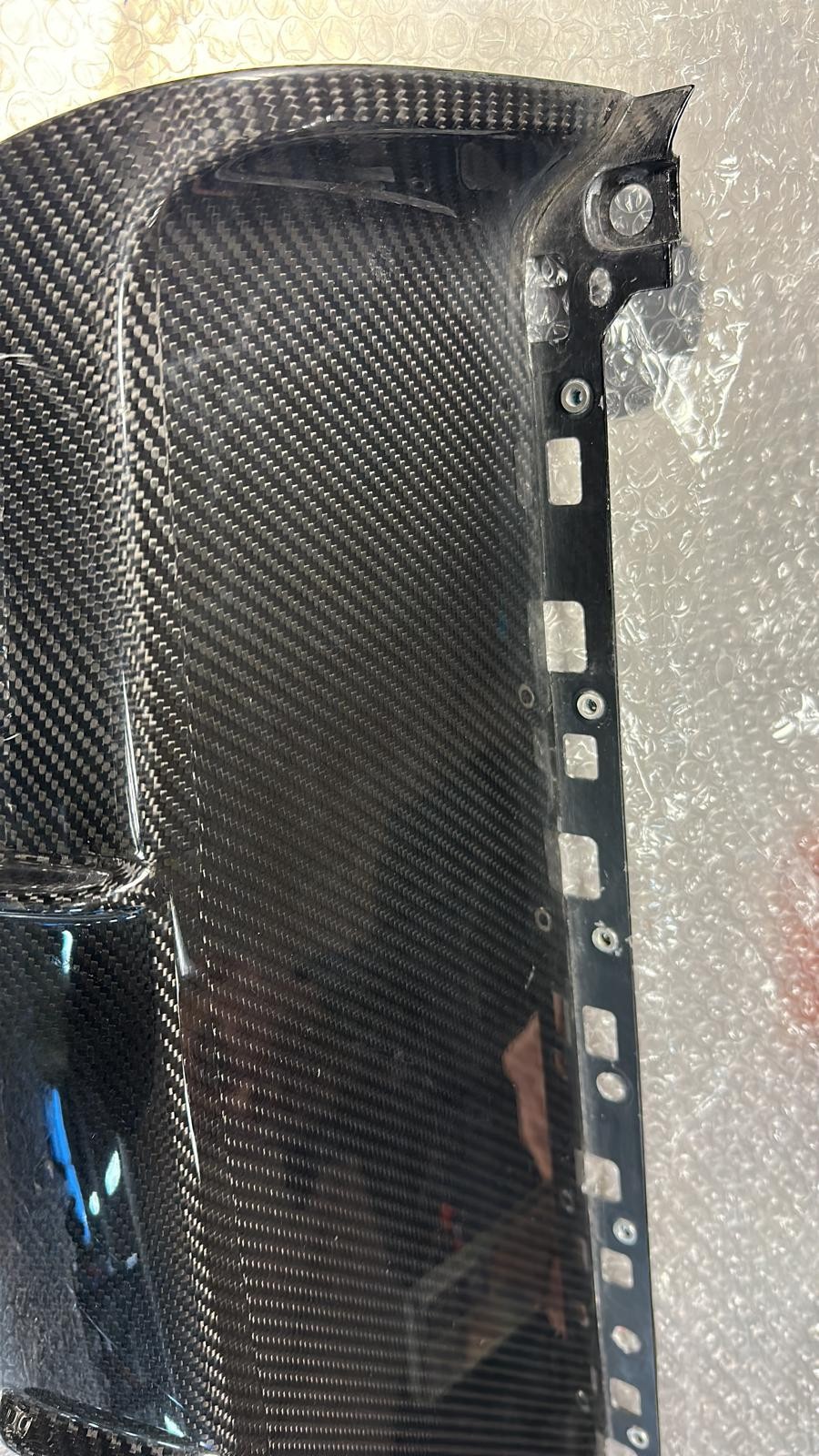 Porsche Cayenne 9Y0 OEM Carbon Rear Diffuser 9Y0807834 Genuine NEW (Bumper)