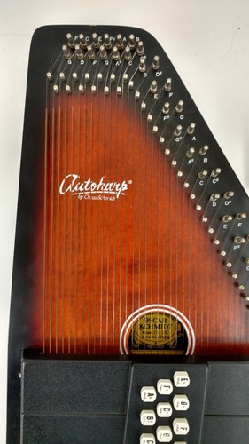 Vintage Oscar Schmidt 21 Chord 36 String Cherry Wood Autoharp OS-21C Hard Case