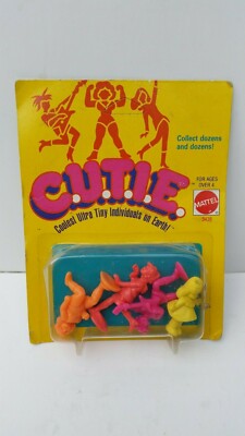 Vintage 1986 C.U.T.I.E. Dolls Figures Sealed MOC Mattel
