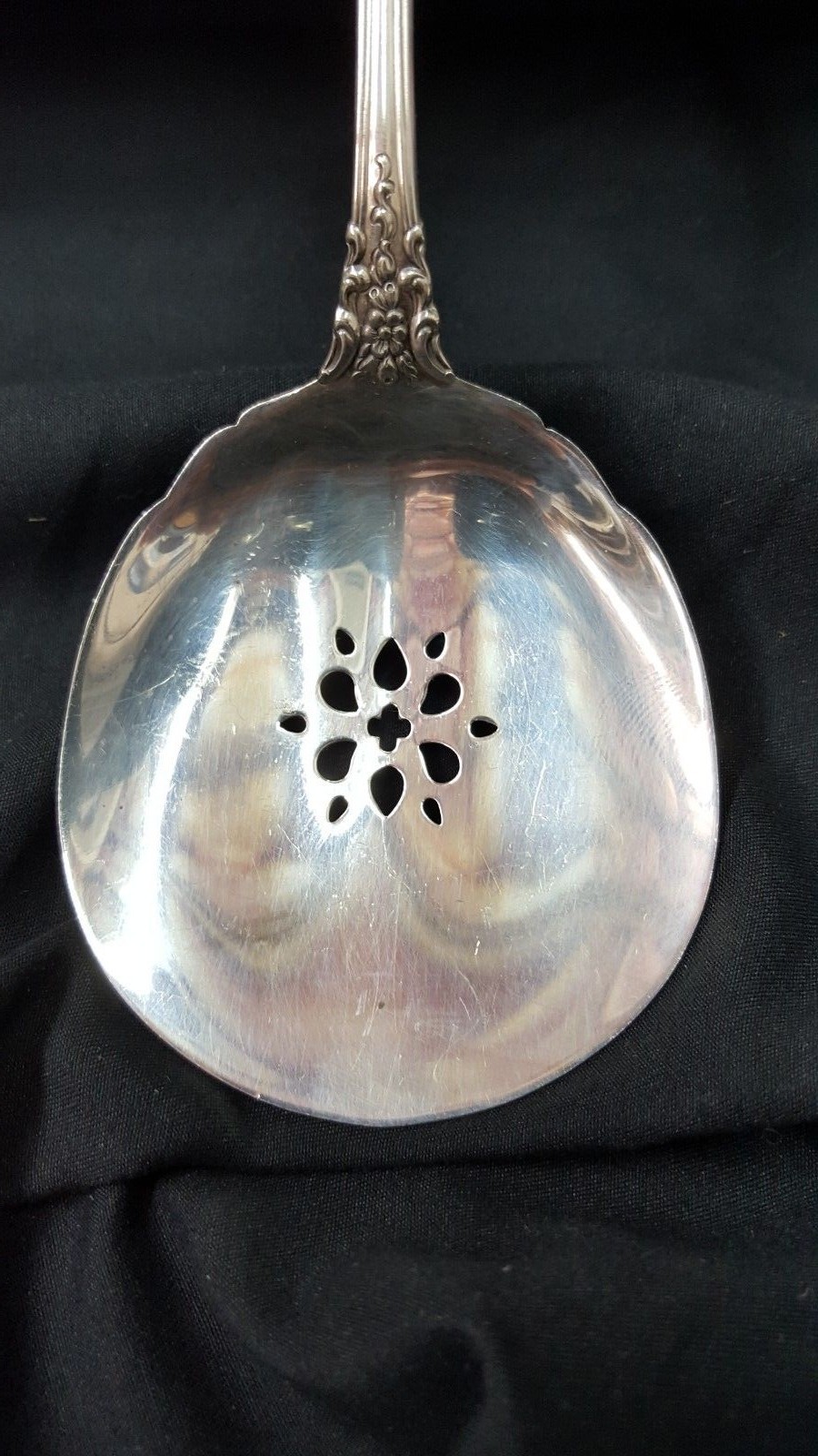 Towle Co. Charlemagne Pattern Sterling Silver Slotted Serving Spoon Spatula