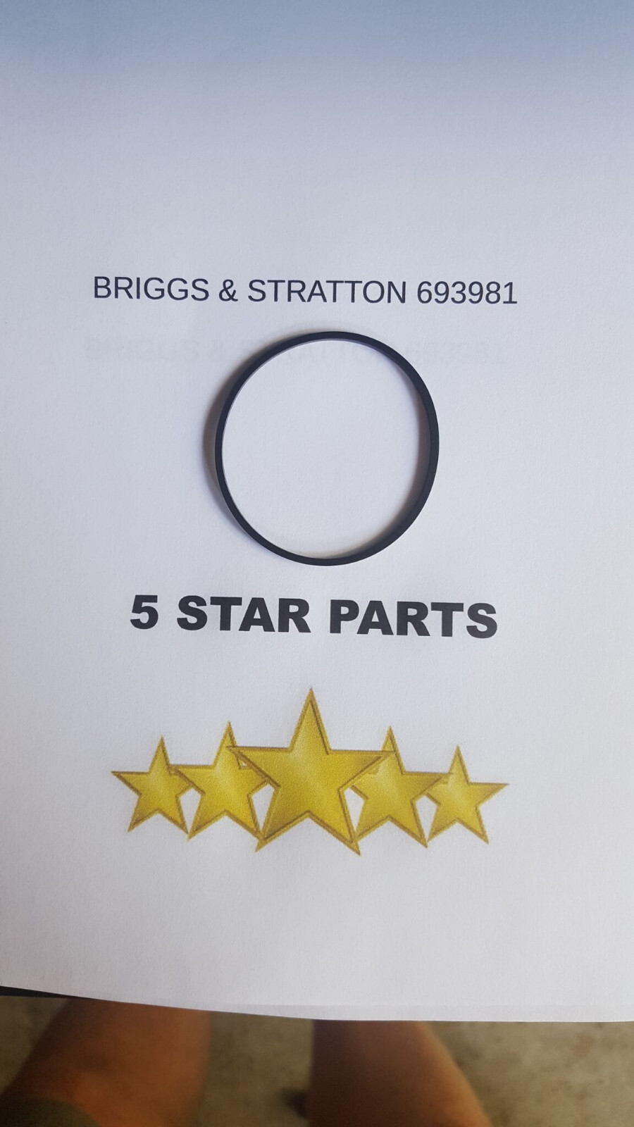 Carburetor Float Bowl Gasket For Briggs & Stratton Replaces 280492 693981 - 1/16