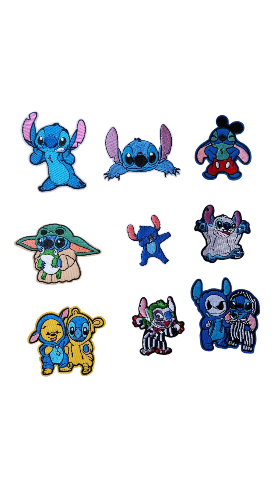 Various Stitch from Lilo & Stitch Iron On Patch Sew on transfer Embroidered