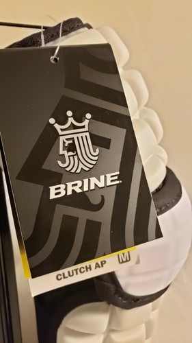 Brine Clutch AP Lacrosse Midfield Arm Pads - Small (White)