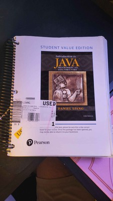 USED Introduction to Java Programming and Data Structures 11th Edition