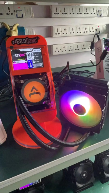 2025 New model bitaxe nerdqaxe++ 4.8t 120w Water-cooled silent model