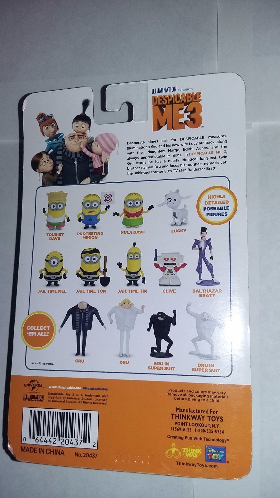 Illumination presents thinkways' despicable me 3 poseable dru in super suit