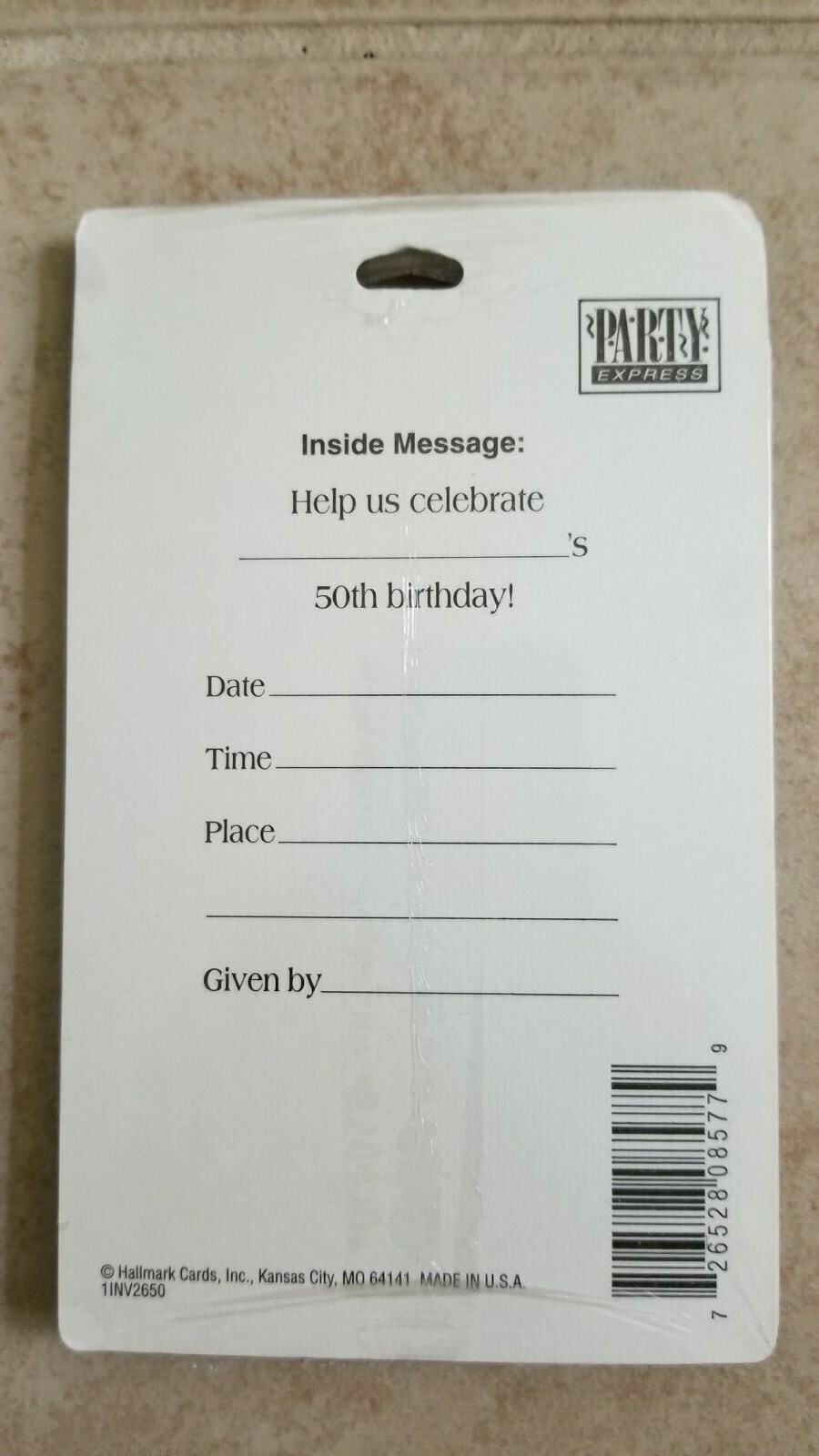Hallmark Birthday Look Who's 50 Invitations and 2 Who's counting Banners