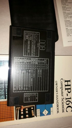 HP 16C Computer Scientist Calculator, Excellent Condition, Sealed Manual,  Box