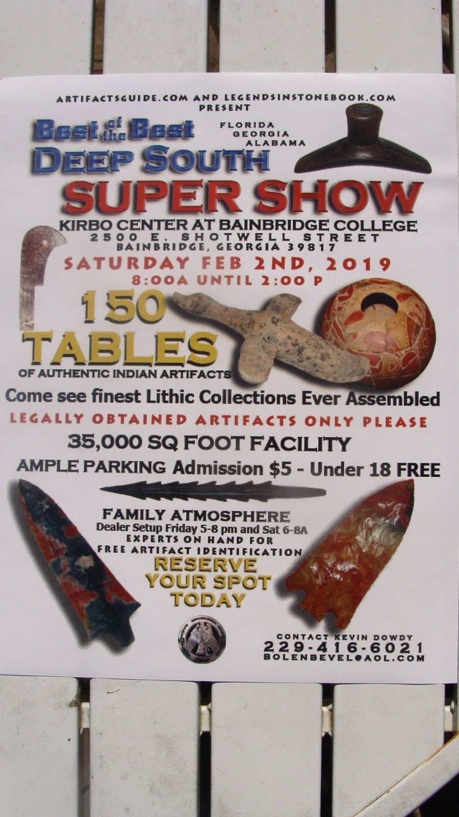 Best of the Best DEEP SOUTH SUPER SHOW BAINBRIDGE ARTIFACT ARROWHEAD SHOW!!!