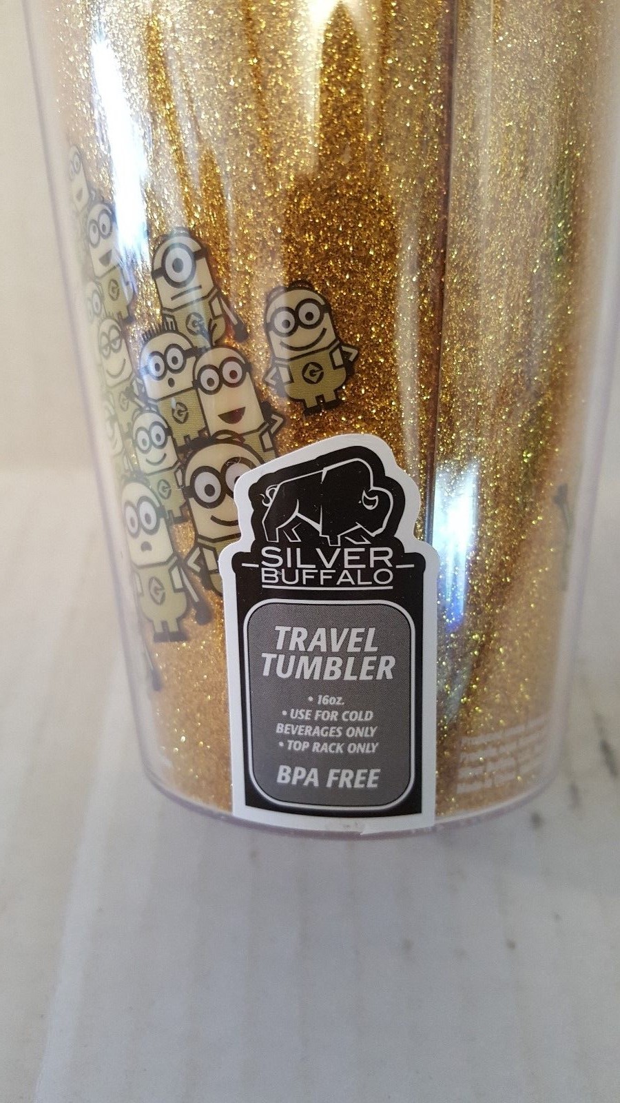 Silver Buffalo DM09087 Despicable Me One in a Minion Cold Cup w/ Lid and Straw 1