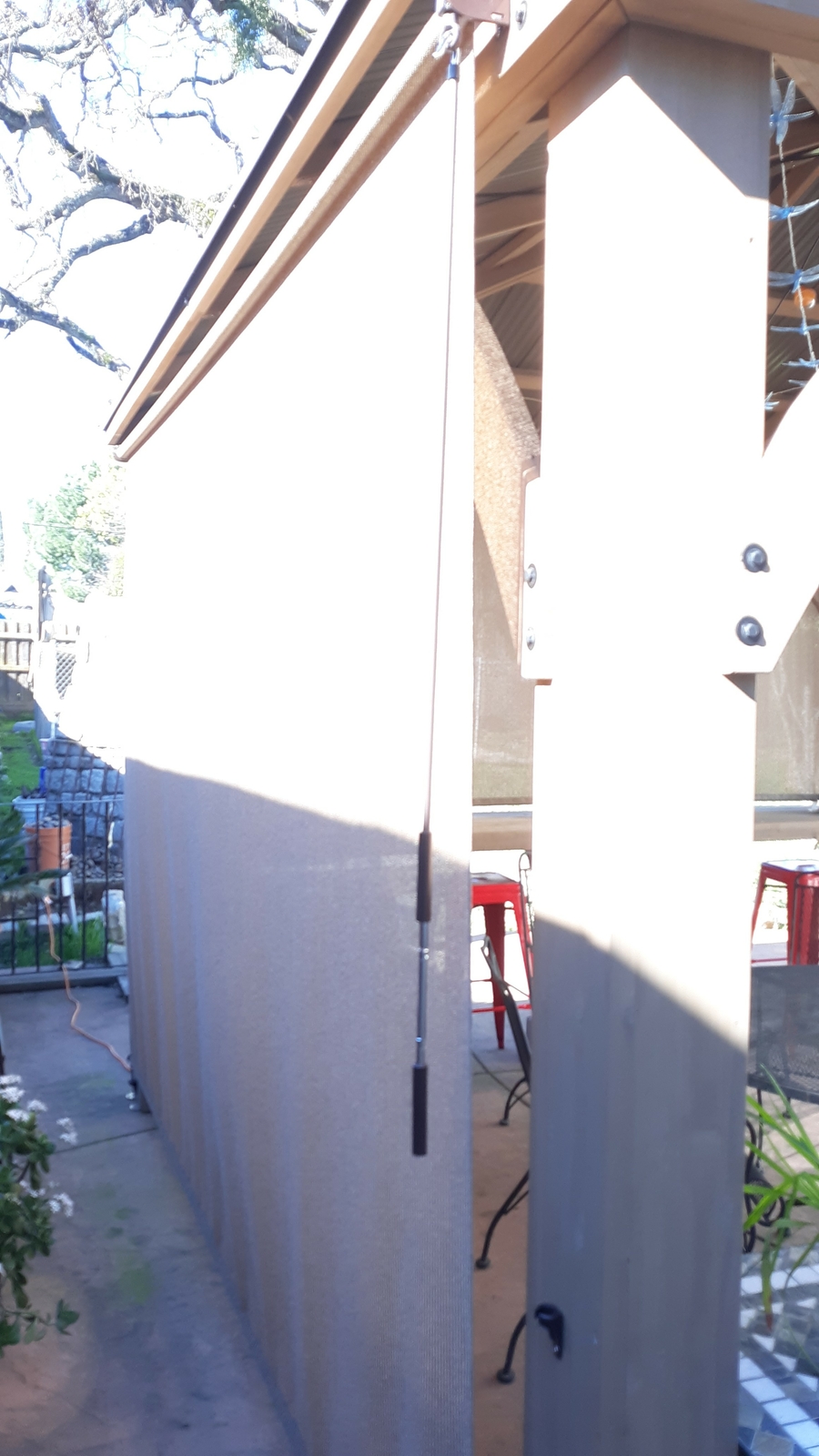 Coolaroo Roller Shade 120 in. W x 96 in. L Exterior Light