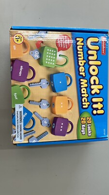 Lakeshore # LC127 Unlock It Number Match 3+ Learning Game 100% complete