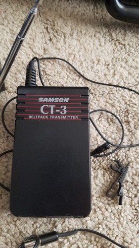 Samson SR 33X Stage 33 Microprocessor Diversity Wireless System CT-3 Samsonite