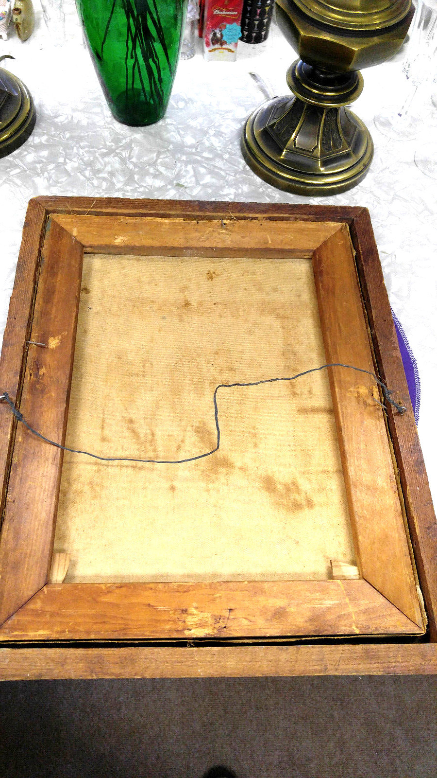 Art Oil on canvas from Europe during WWII Original Europe painting before WW II