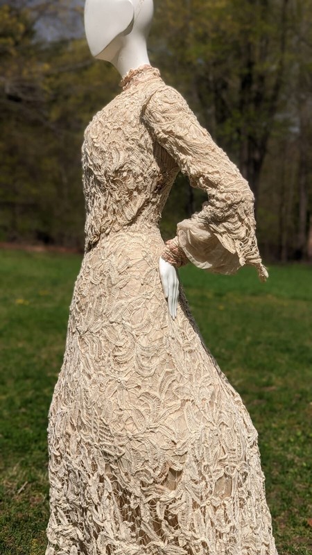 Irish Crochet Edwardian Wedding Dress 19th Century A Vintage Edwardian Crochet  Dress For A Californian Wedding