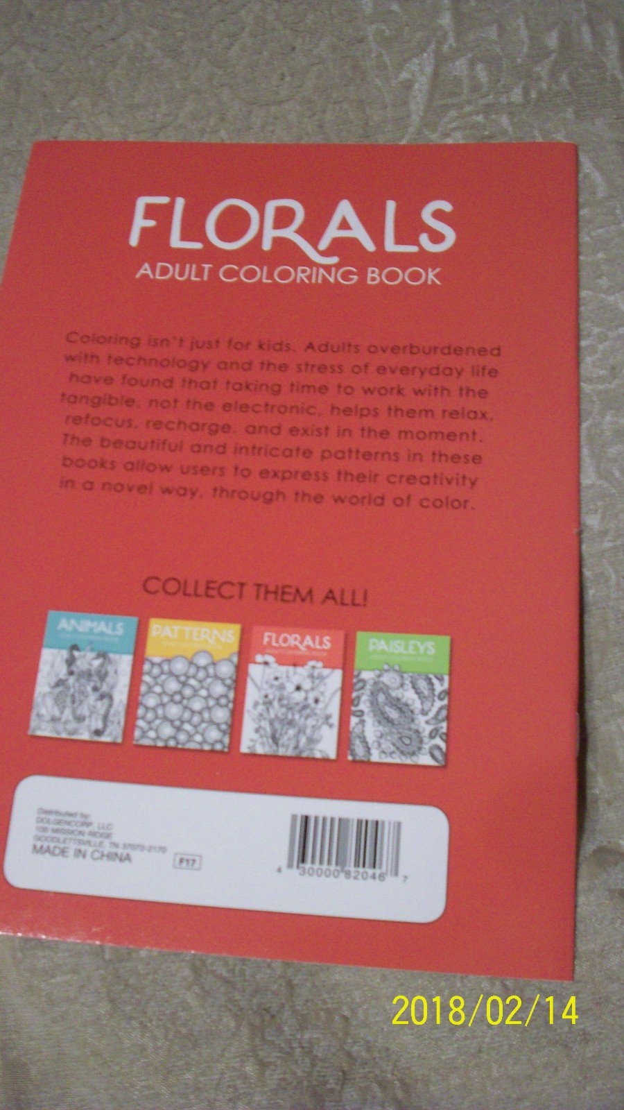 Florals Adult coloring Book 26 pictures to color